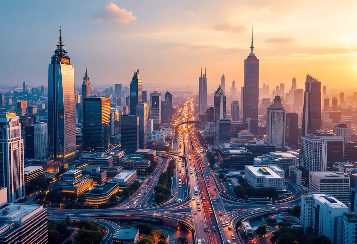 image of city landscape (for a mobility and transportation)